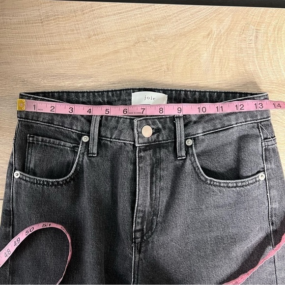 NWOT Joie High Rise Split Hem Flare Leg Jeans Gray 27 Waist Long 35" Inseam - Picture 10 of 10